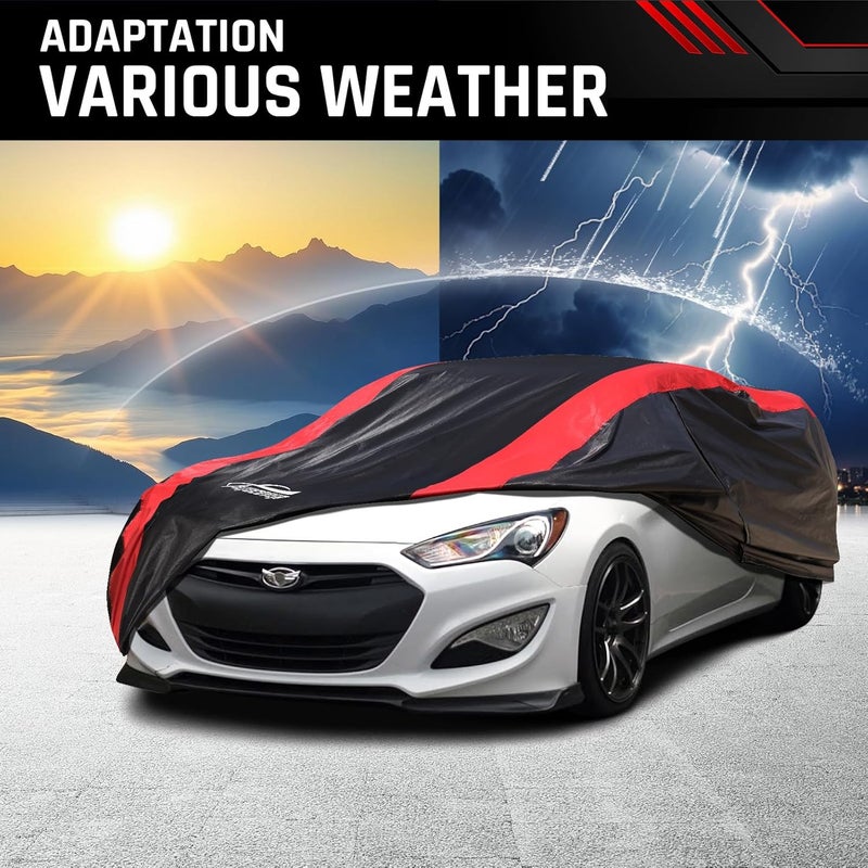 AltoCover Car Cover Custom Fit for Hyundai Genesis Coupe 2008-2016, Coupe Car Cover Waterproof All Weather with Cotton Liner for Rain Snow Protection - Image 5